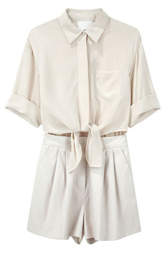 3.1 Phillip Lim Tie Front Romper, $425, available at La Garconne.