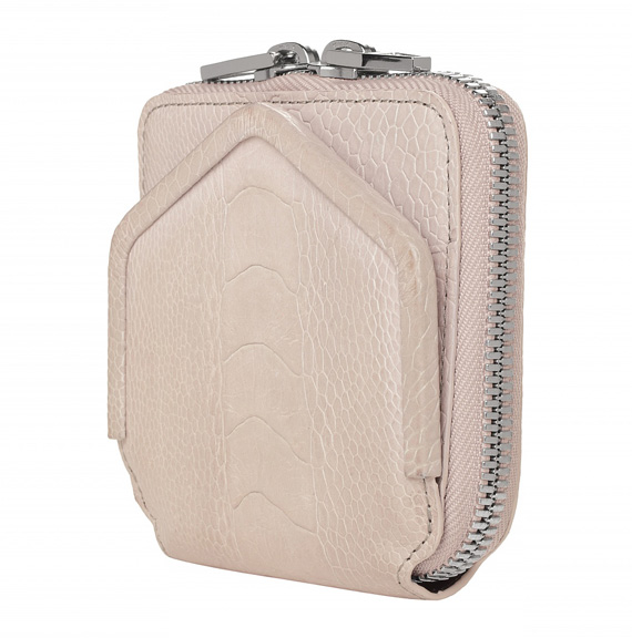 Mini Adriel Heather grey ostrich leg Price $275.00