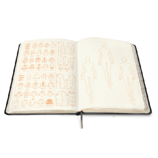 Fashionary Fashionary: A Sketchbook Tailor-Made for Fashion Designers, $24